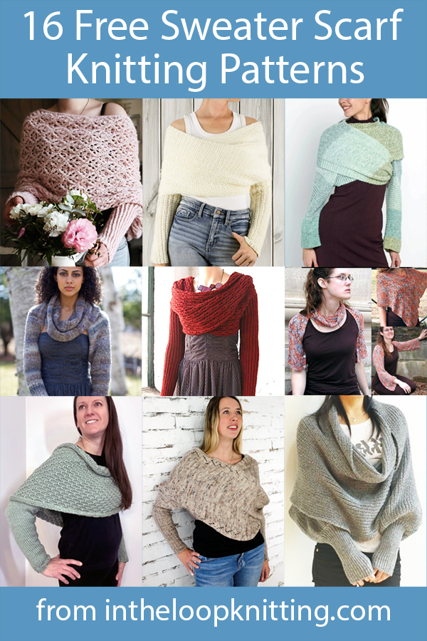 Free knitting patterns for cardigan sweaters in coat, duster, other longer silhouettes.