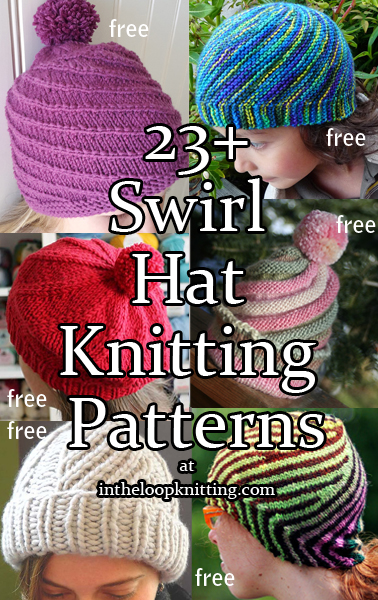 Swirl Hat Knitting Patterns