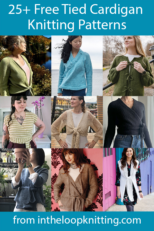 Free knitting patterns for women's cardigans. Most patterns are free.