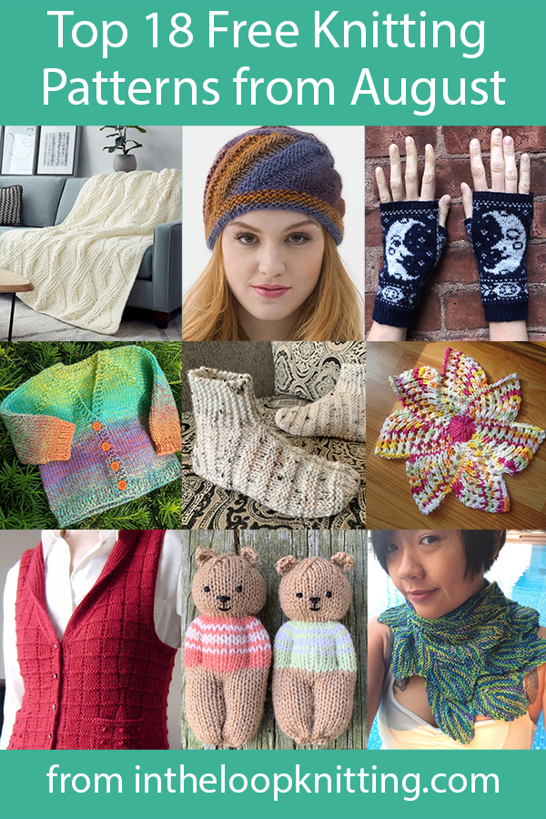 The top 18 free knitting patterns on my blog including scarves, hats, baby sweaters, blankets, more plus bonus of the top for purchase patterns. Most patterns are free.