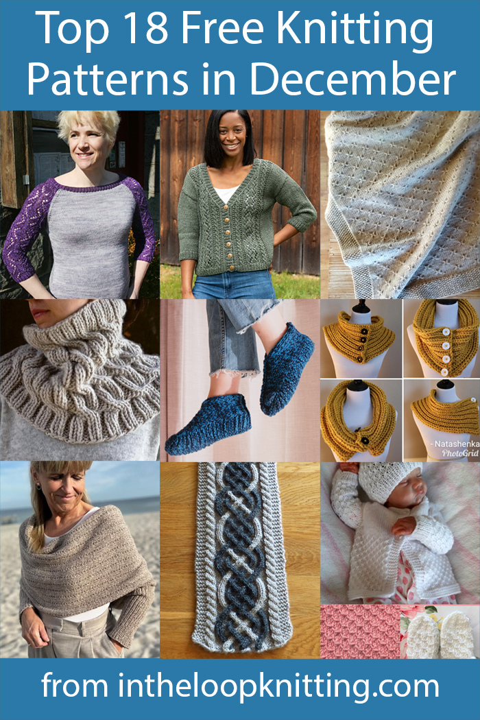 The top 18 free knitting patterns on my blog including cardigans, sweaters, baby clothes, blankets, cowls, mittens, more, plus bonus of the top for purchase patterns. Most patterns are free.
