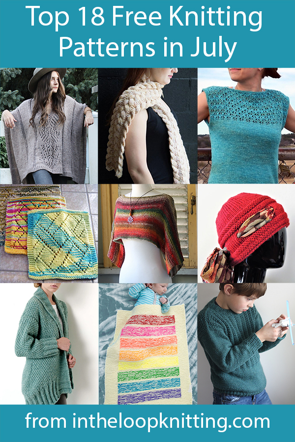 The top 18 free knitting patterns on my blog including women's tops and cardigans, hats, toys, blankets, more plus bonus of the top for purchase patterns. Most patterns are free.