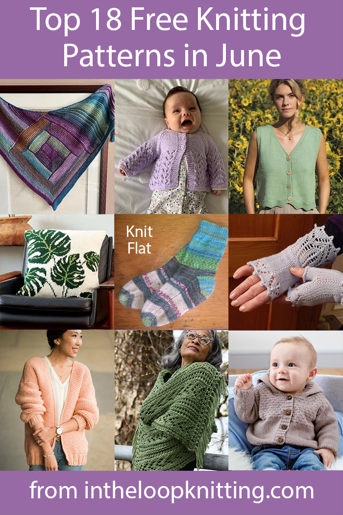 The top 18 free knitting patterns on my blog including baby clothes, blankets, scarves, shawls, women's tops, plus bonus of the top for purchase patterns. Most patterns are free.