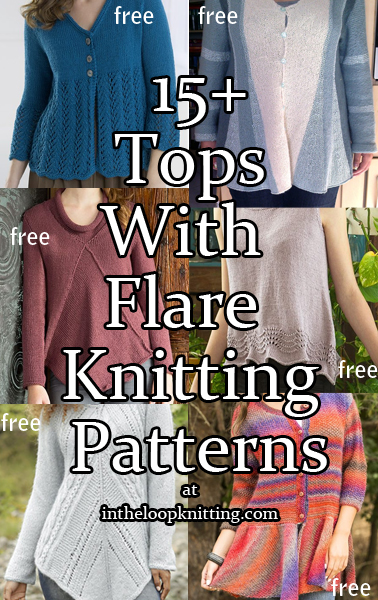 Tops With Flare Knitting Patterns - In the Loop Knitting