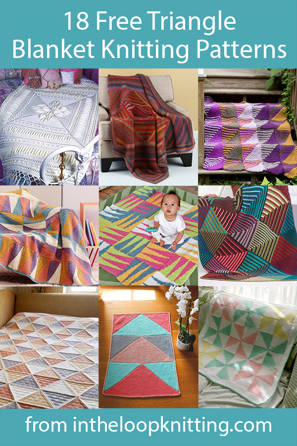 I love the triangle shapes! These free knitting patterns for blankets knit with triangles including quilt-inspired blankets, modular triangle shapes great for portable projects, triangles incorporated into blocks, and more. Includes many knit with garter stitch and stash busters. Most patterns are free. Most patterns are free.