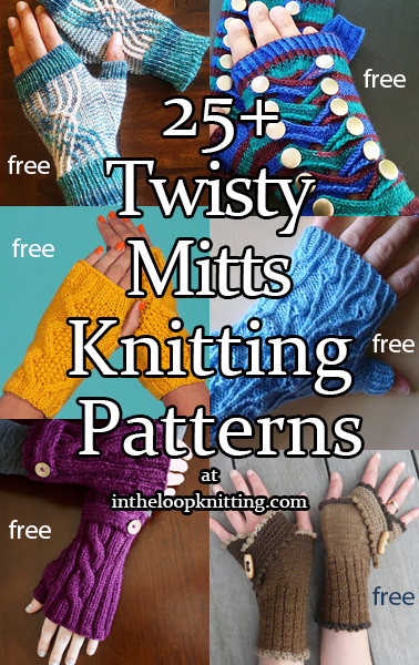 Twisty Mitts Knitting Patterns
