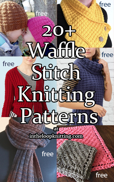 A version of the Waffle stitch knitting pattern ideal for