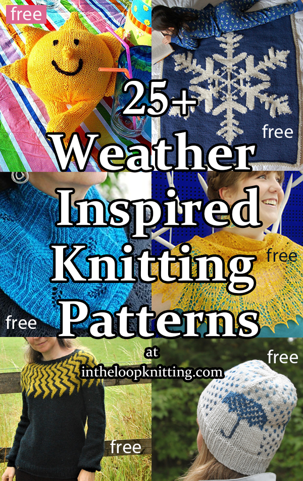 Knitting patterns that feature motifs of homes of all kinds from a Hobbit hole to a castle to a cabin. Most patterns are free.