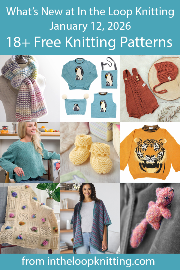 What's New Knitting Patterns added recently to updated pattern posts.