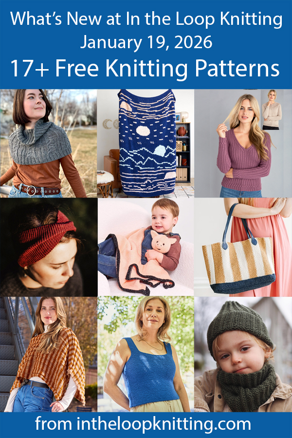 What's New Knitting Patterns added recently to updated pattern posts.