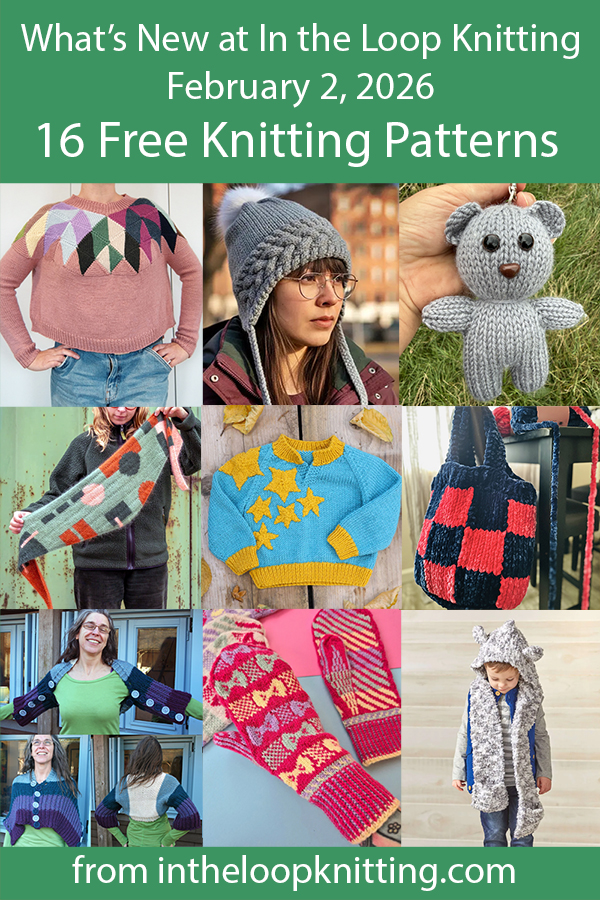 What's New Knitting Patterns added recently to updated pattern posts.