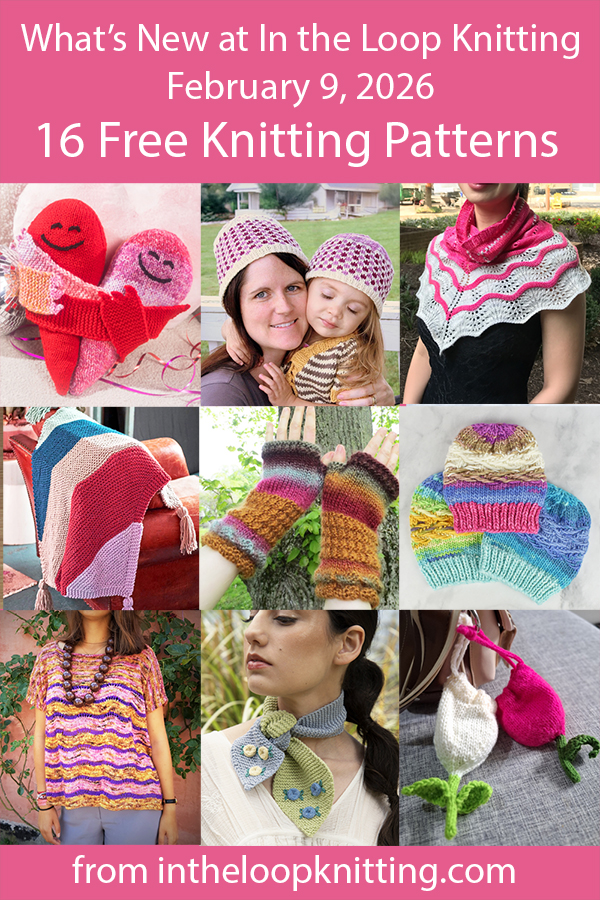 What's New Knitting Patterns added recently to updated pattern posts.