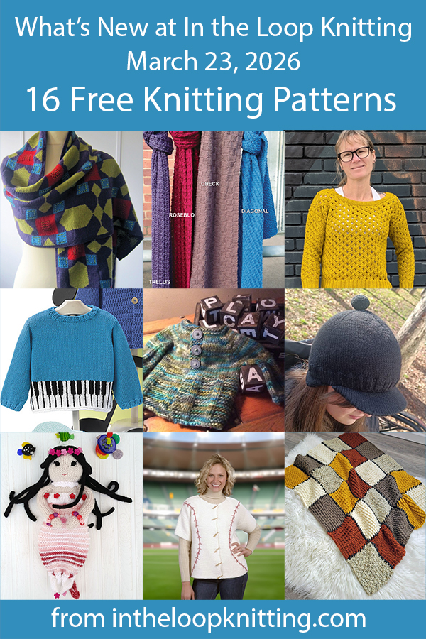 What's New Knitting Patterns added recently to updated pattern posts.