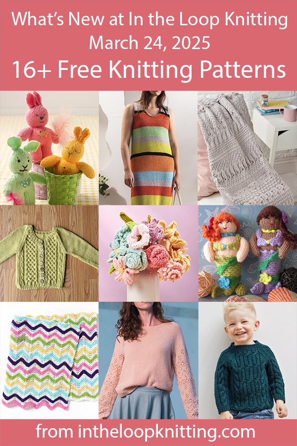 What's New Knitting Patterns added recently to updated pattern posts.