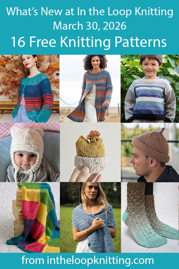 What's New Knitting Patterns added recently to updated pattern posts.