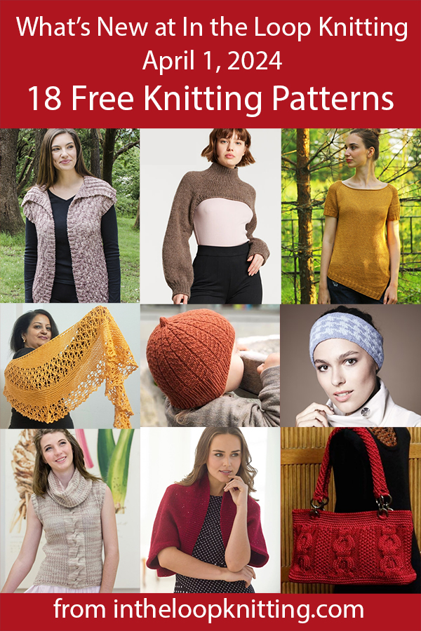 What's New Knitting Patterns added recently to updated pattern posts.