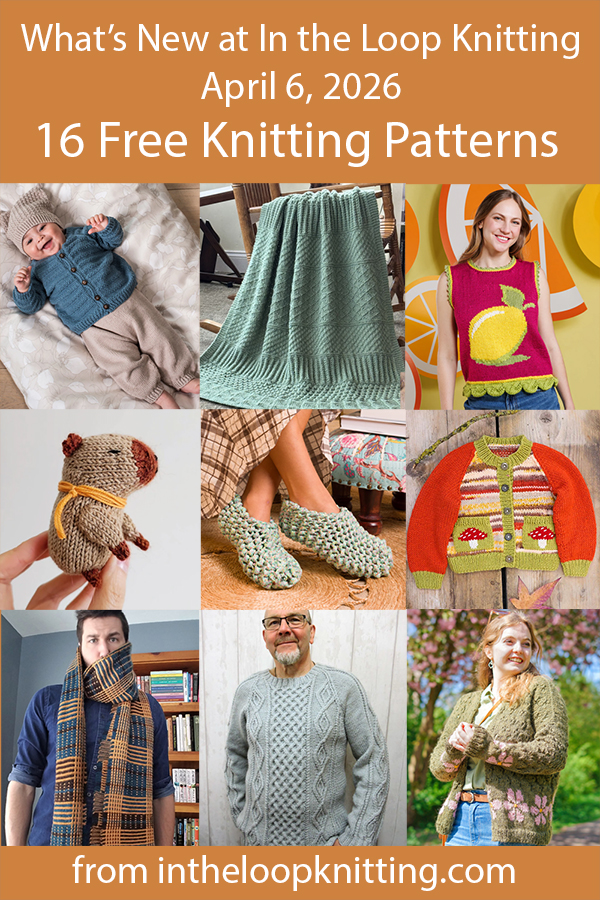 What's New Knitting Patterns added recently to updated pattern posts.