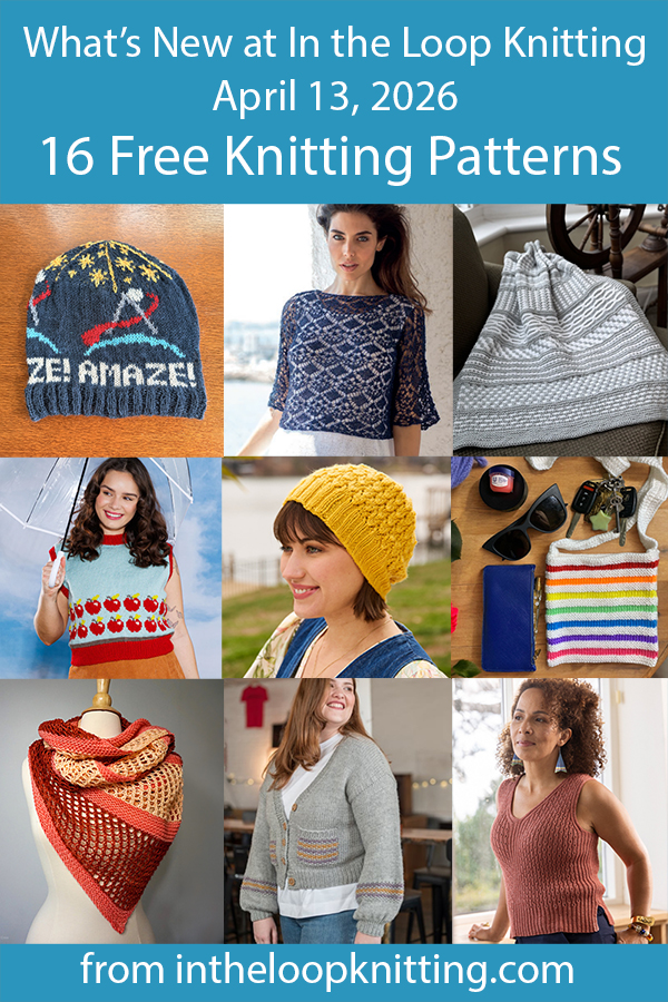 What's New Knitting Patterns added recently to updated pattern posts.