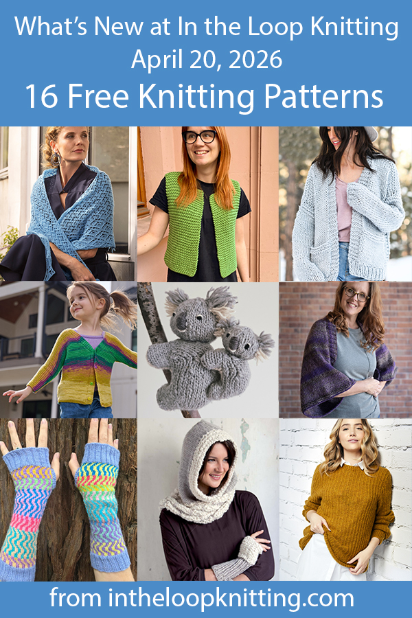 What's New Knitting Patterns added recently to updated pattern posts.
