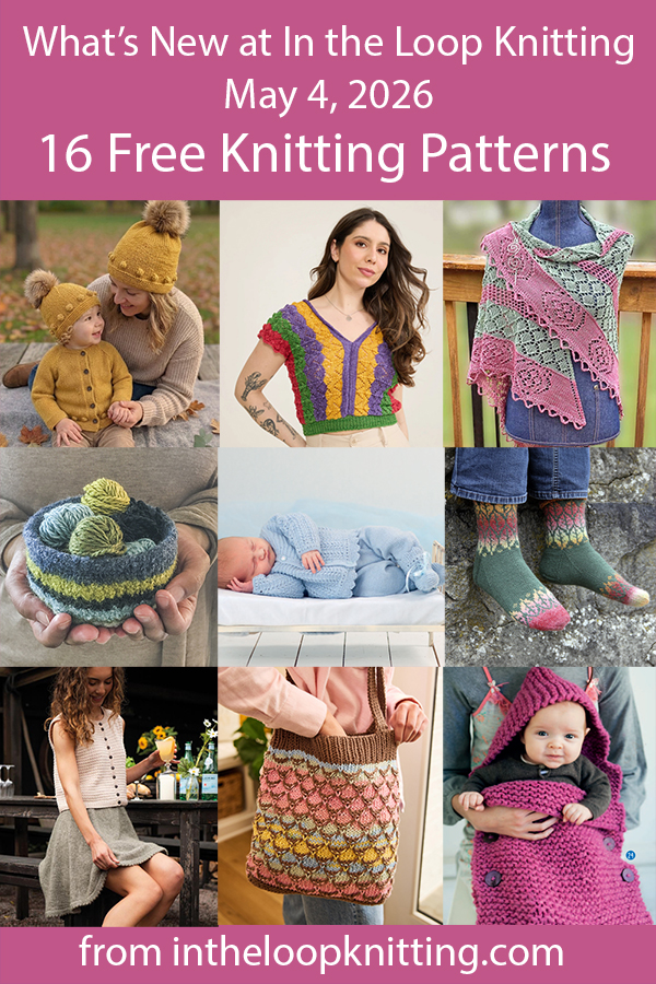 What's New Knitting Patterns added recently to updated pattern posts.