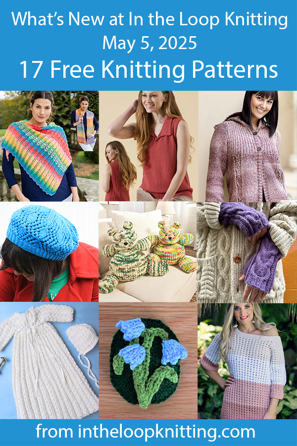 What's New Knitting Patterns added recently to updated pattern posts.
