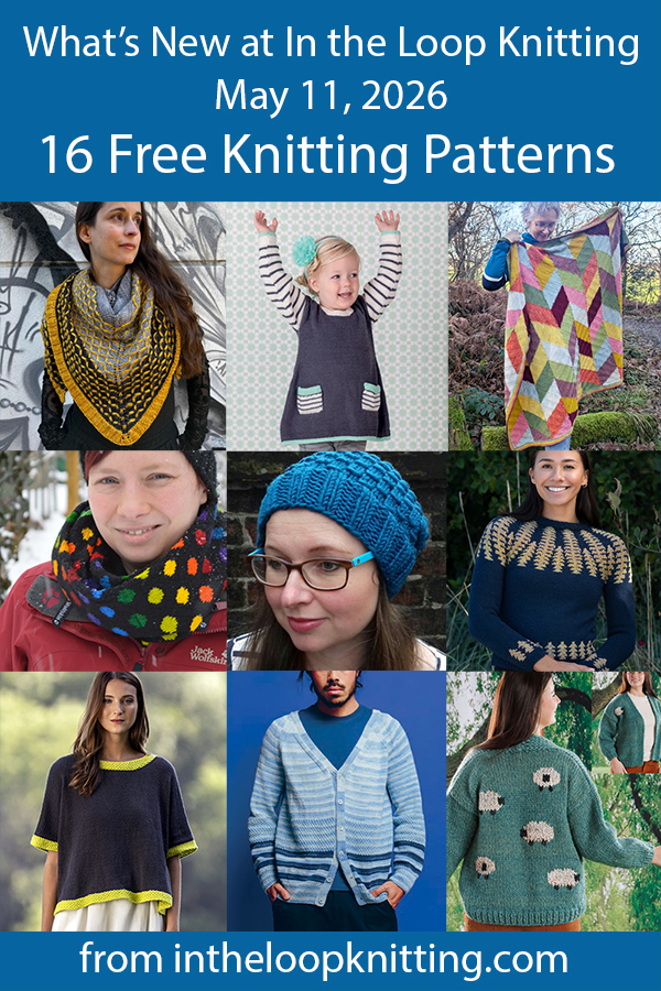 What's New Knitting Patterns added recently to updated pattern posts.