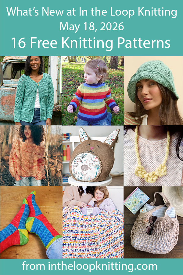 What's New Knitting Patterns added recently to updated pattern posts.