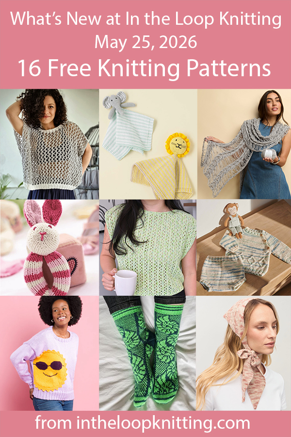 What's New Knitting Patterns added recently to updated pattern posts.