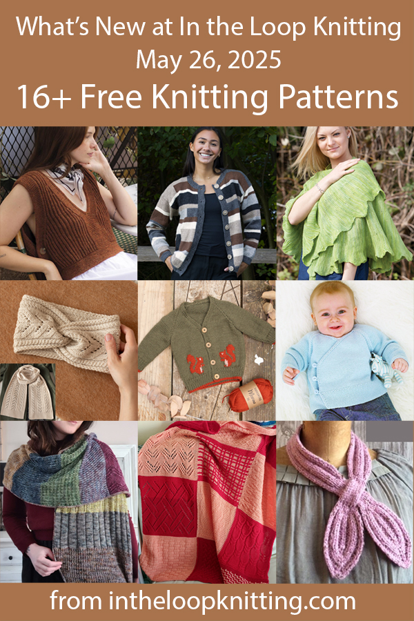 What's New Knitting Patterns added recently to updated pattern posts.
