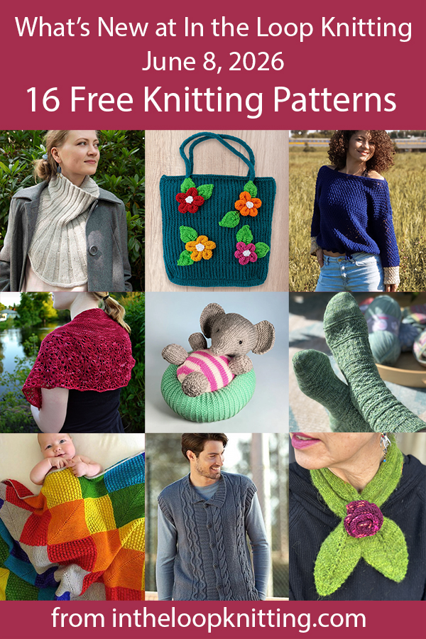 What's New Knitting Patterns added recently to updated pattern posts.