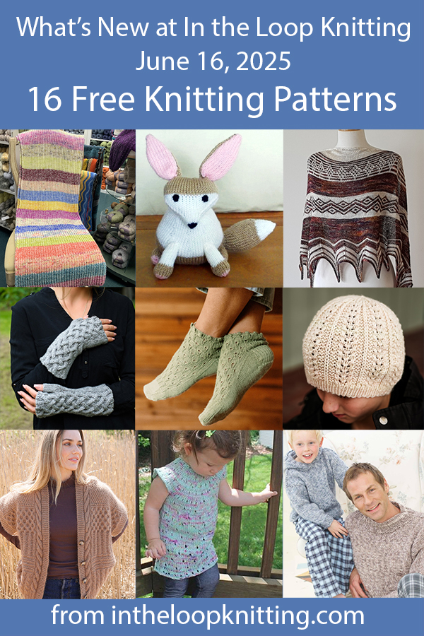 What's New Knitting Patterns added recently to updated pattern posts.