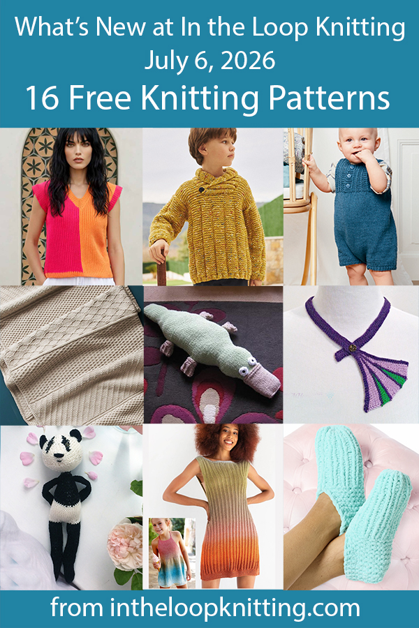 What's New Knitting Patterns added recently to updated pattern posts.