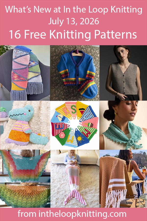 What's New Knitting Patterns added recently to updated pattern posts.