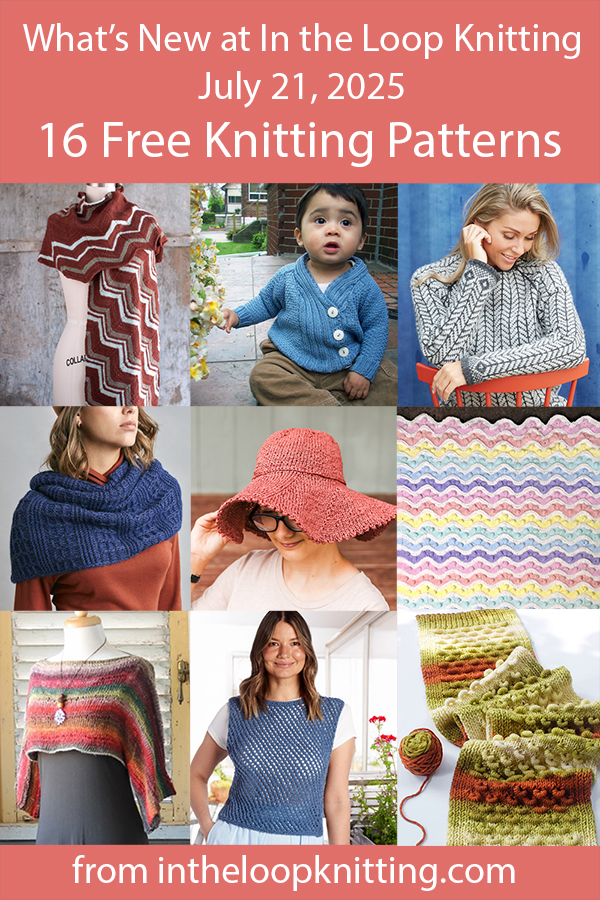 What's New Knitting Patterns added recently to updated pattern posts.