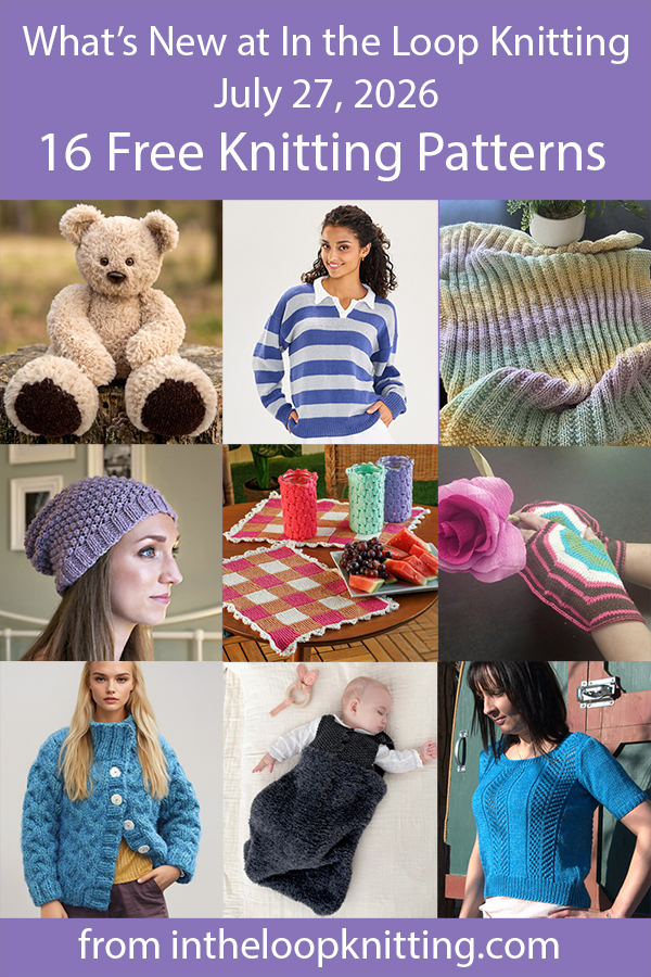 What's New Knitting Patterns added recently to updated pattern posts.