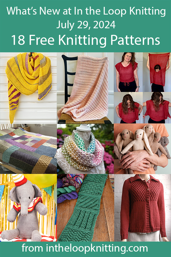 What's New Knitting Patterns added recently to updated pattern posts.