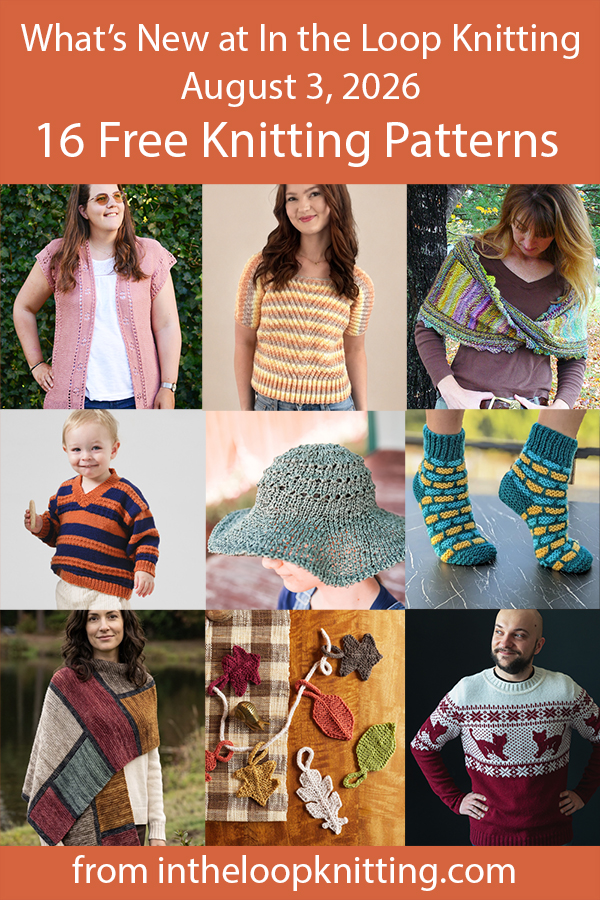 What's New Knitting Patterns added recently to updated pattern posts.