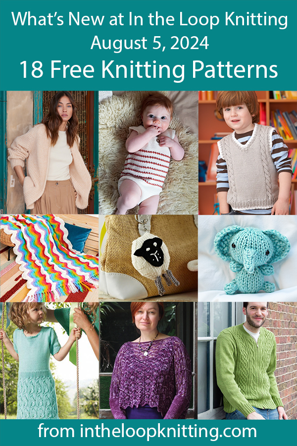 What's New Knitting Patterns added recently to updated pattern posts.