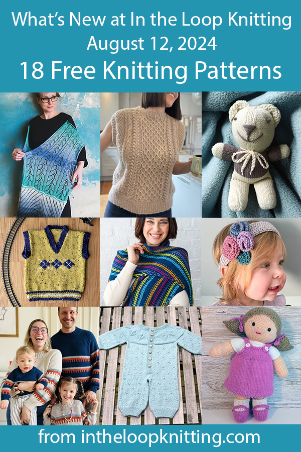 What's New Knitting Patterns added recently to updated pattern posts.