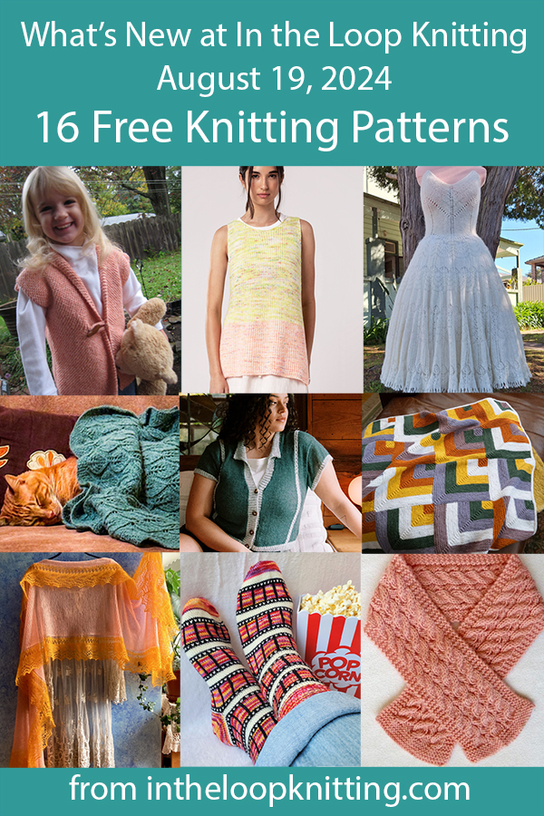 What's New Knitting Patterns added recently to updated pattern posts.