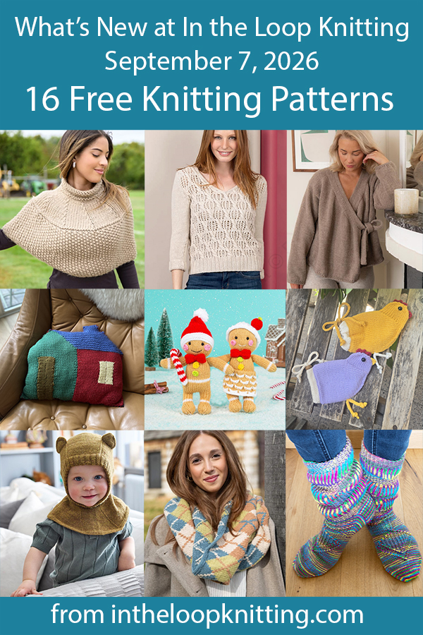 What's New Knitting Patterns added recently to updated pattern posts.