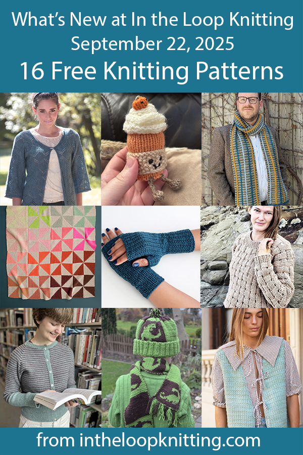 What's New Knitting Patterns added recently to updated pattern posts.