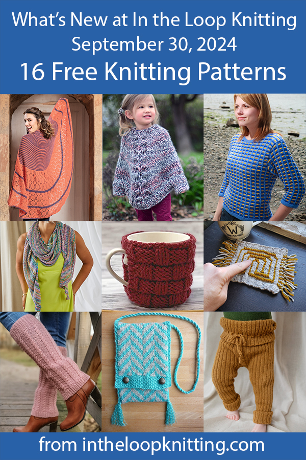 What's New Knitting Patterns added recently to updated pattern posts.