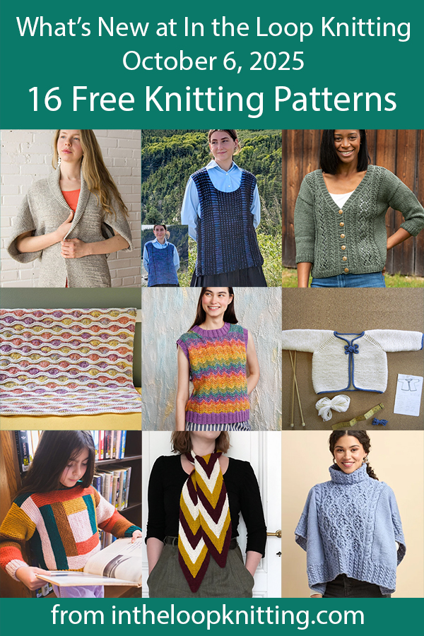 What's New Knitting Patterns added recently to updated pattern posts.
