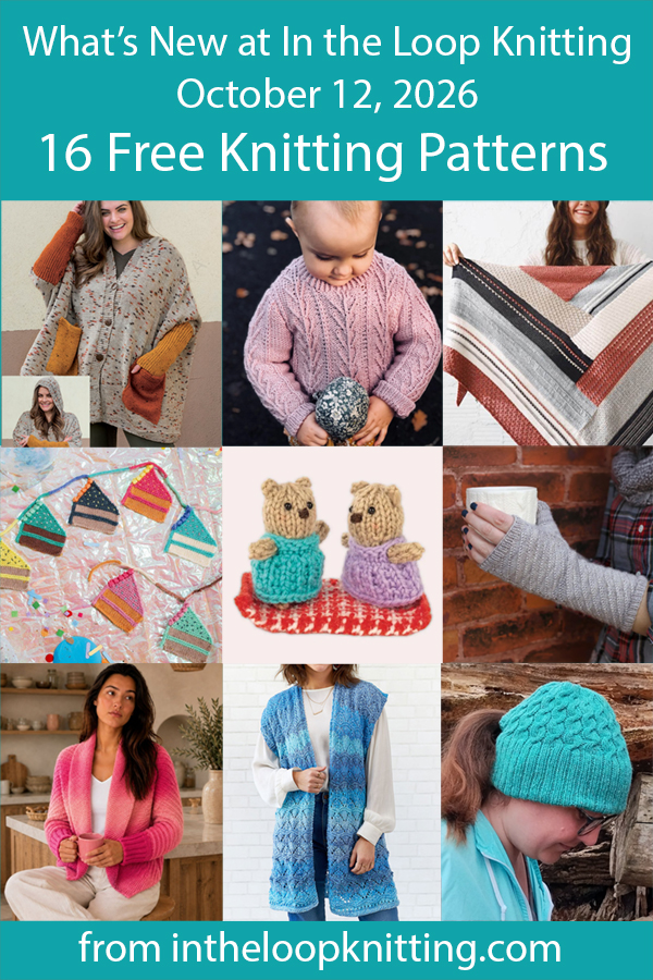 What's New Knitting Patterns added recently to updated pattern posts.