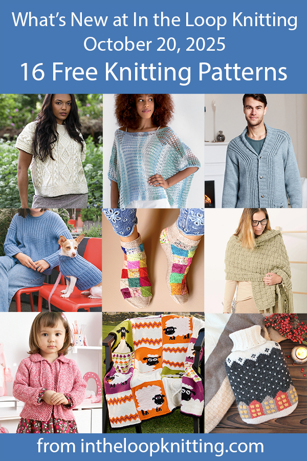 What's New Knitting Patterns added recently to updated pattern posts.