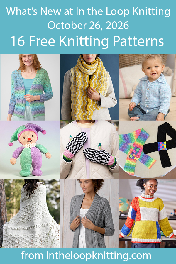 What's New Knitting Patterns added recently to updated pattern posts.