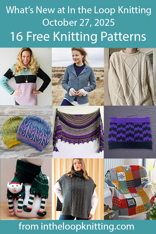 What's New Knitting Patterns added recently to updated pattern posts.