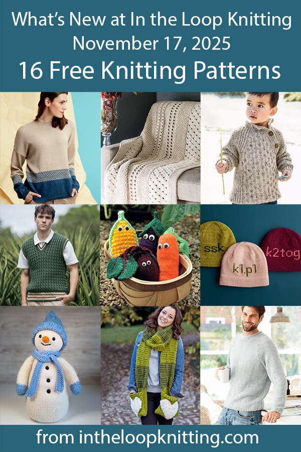 What's New Knitting Patterns added recently to updated pattern posts.