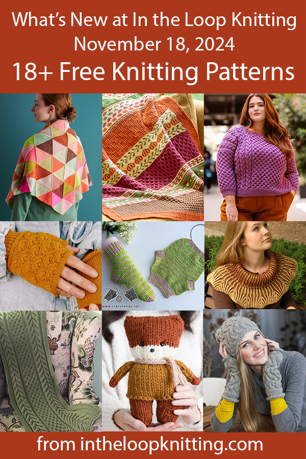 What's New Knitting Patterns added recently to updated pattern posts.